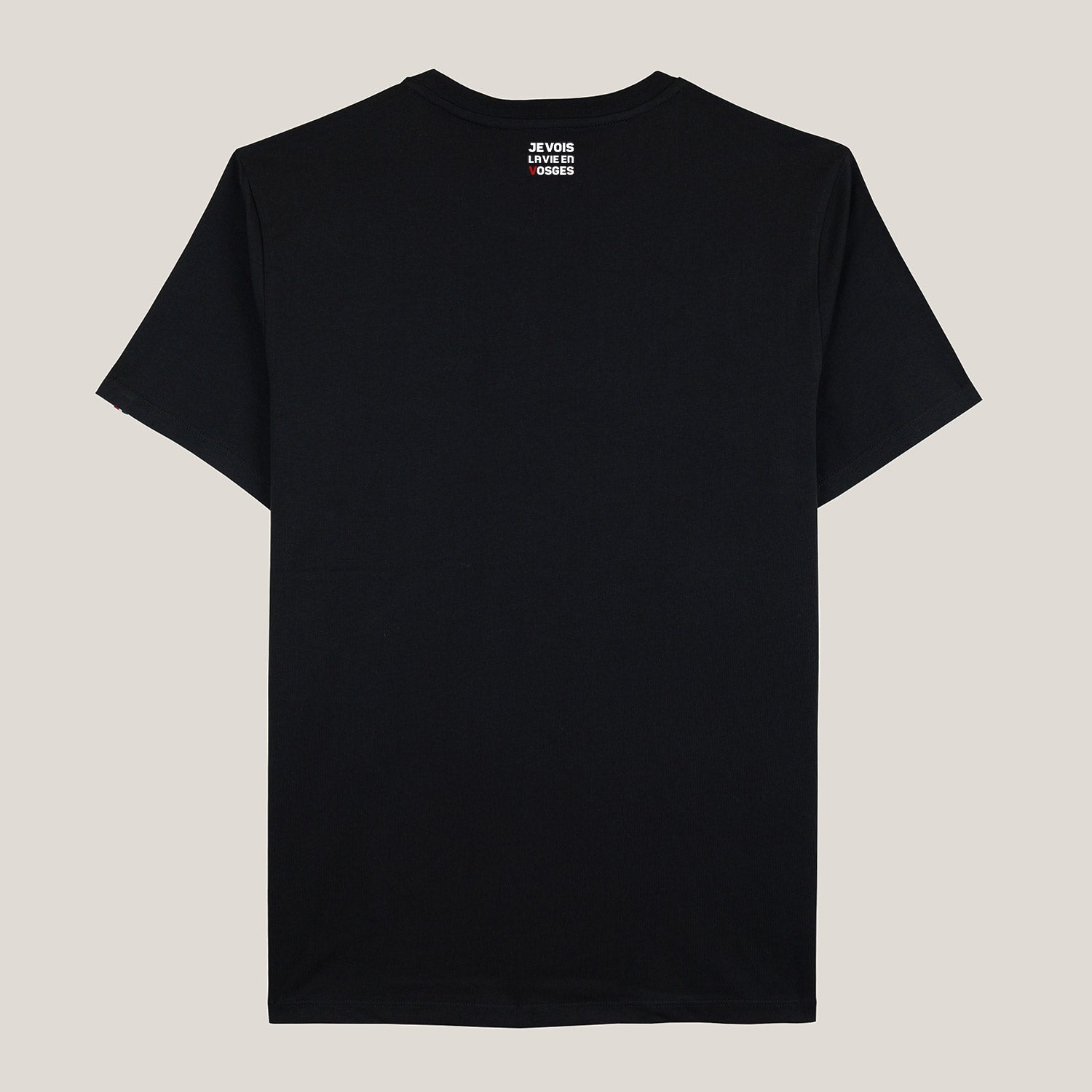 t-shirt noir nouvelle collection J3V vue de dos