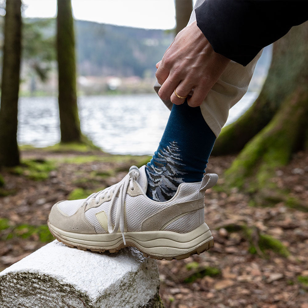 chaussettes portées dans les bois